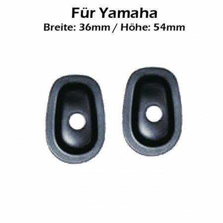 Indy Spacer "Yamaha" | schwarz | ABS | ISY1  VPE 4 Stck | Maße: L54 x B36 mm