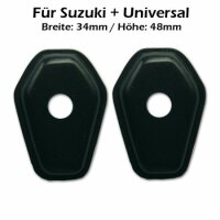 Indy Spacer &quot;Suzuki&quot; | schwarz | ABS | ISS2 VPE 4 Stck | Ma&szlig;e: B 34 x H 48 mm