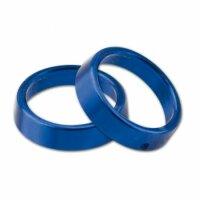 Zierring Alu | Blinker Jack | blau | Paar | Ma&szlig;e: &Oslash; 22,6 x H 5,6 mm | inkl. Montageteile