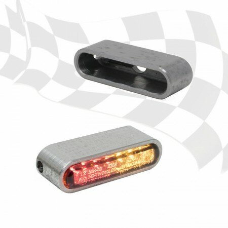 Einschweissgehäuse für LED-Einbaurücklicht: 284106 / 284099 "Streak" | Maße: B 44 x H 12 x T 15mm