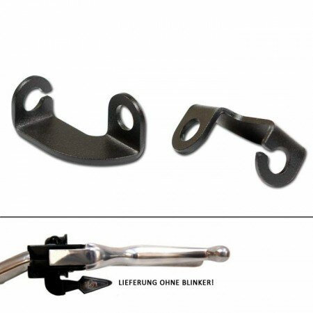 Blinkerhalter HD-Rod 02-12 | für Blinker bis M10 Montage unter den Lenkerarmaturen | schwarz | Paar