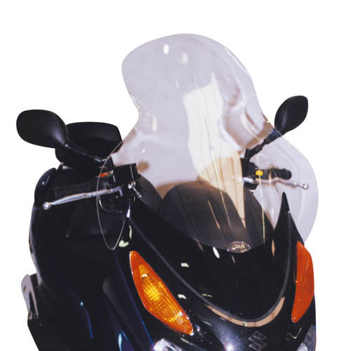 GIVI Windschild transparent, >625 mm hoch, 530 mm breit für Suzuki UH125-150 Burgman (02-06), mit ABE