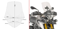 GIVI Windschild, transparent, 470 mm hoch, 375 mm breit f&uuml;r BMW G 310 GS (17-21) - mit ABE