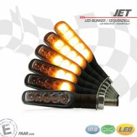 LED-Blinker "JET" | SEQ | Alu | schwarz M8 |...