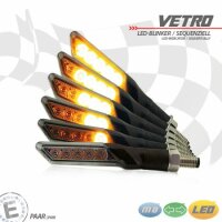 LED-Blinker "VETRO" | SEQ | Alu | schwarz M8 |...