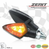 LED-Blinker-RL Kombi "Zenit" | ABS | schwarz M8...
