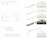 Arrow GP2 silencers kit KTM DUKE 790 18-19