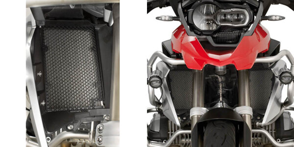 GIVI Spezifischer Schutz für Wasser- und Ölradiatoren aus Edelstahl, schwarz für verschiedene BMW Modelle